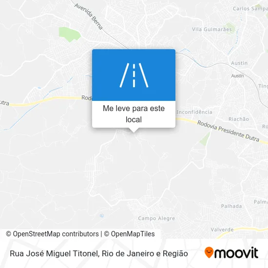 Rua José Miguel Titonel mapa