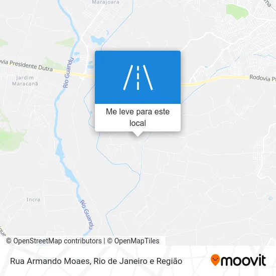 Rua Armando Moaes mapa
