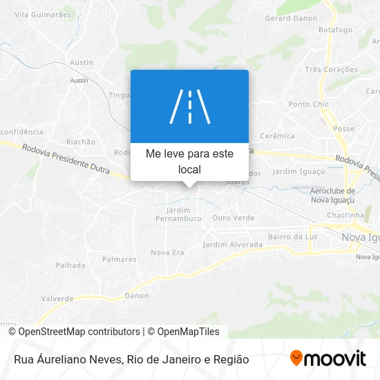 Rua Áureliano Neves mapa