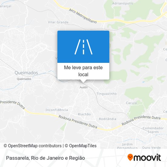 Passarela mapa