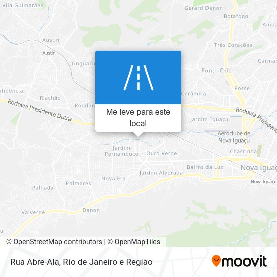 Rua Abre-Ala mapa