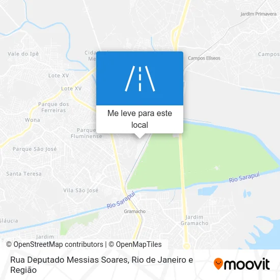 Rua Deputado Messias Soares mapa