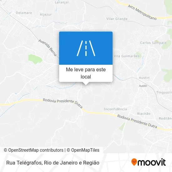 Rua Telégrafos mapa