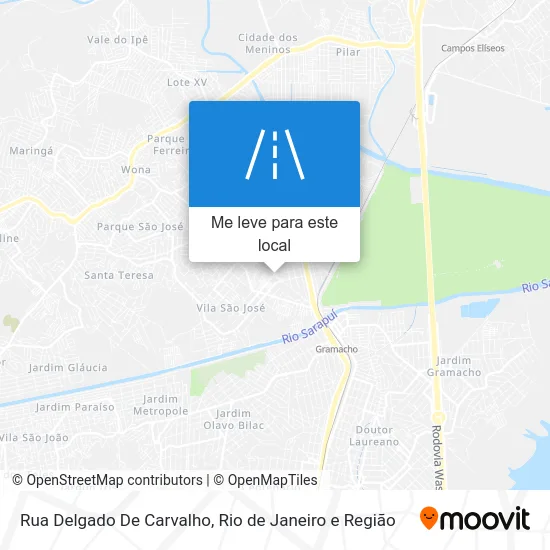 Rua Delgado De Carvalho mapa