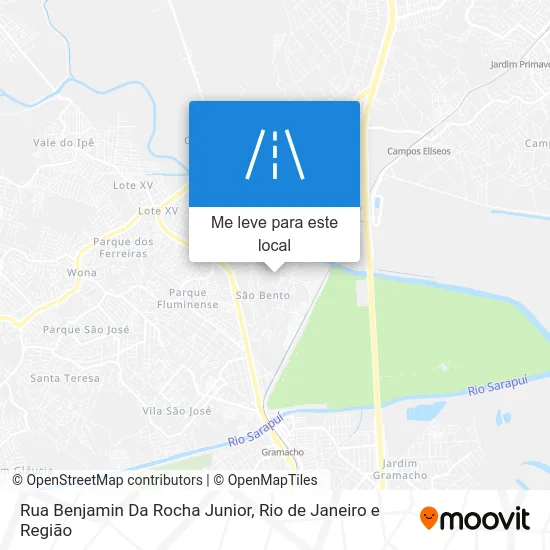 Rua Benjamin Da Rocha Junior mapa