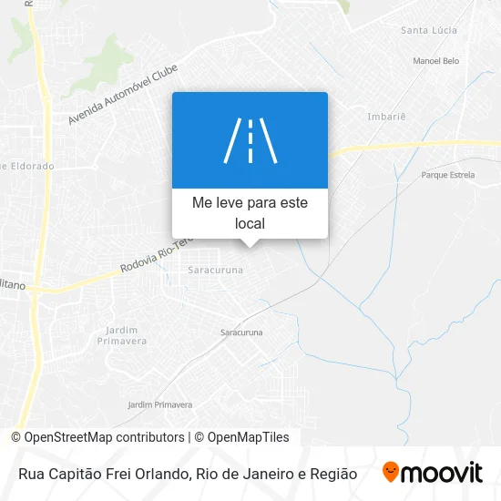 Rua Capitão Frei Orlando mapa