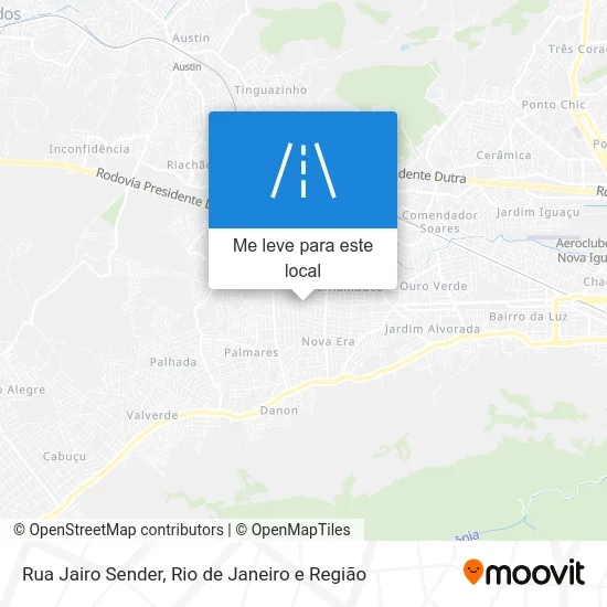 Rua Jairo Sender mapa