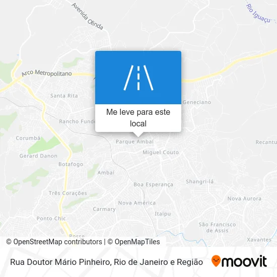 Rua Doutor Mário Pinheiro mapa