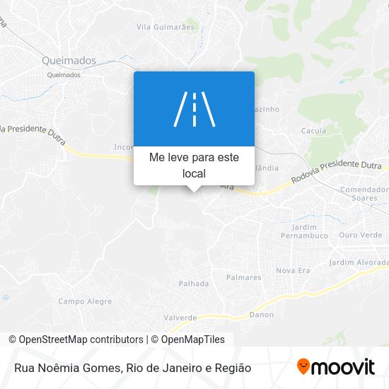 Rua Noêmia Gomes mapa