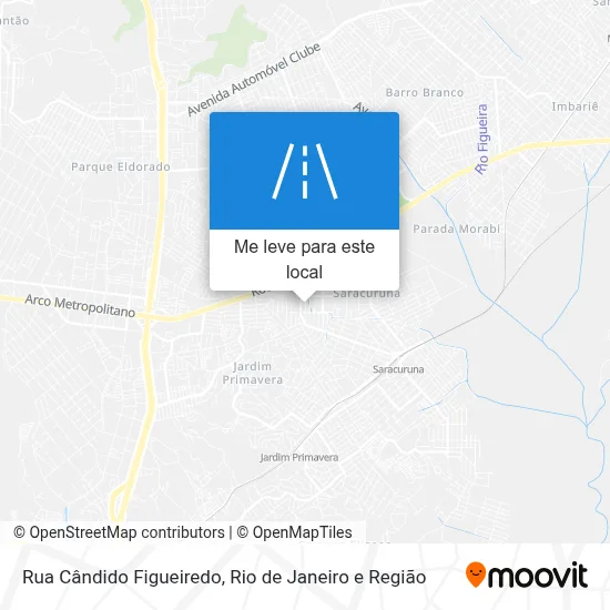 Rua Cândido Figueiredo mapa