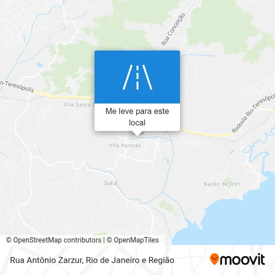Rua Antônio Zarzur mapa