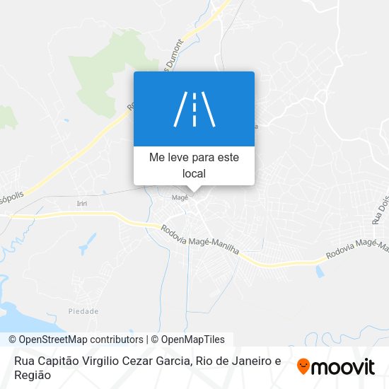 Rua Capitão Virgilio Cezar Garcia mapa