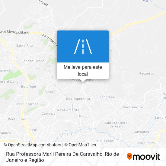 Rua Professora Marli Pereira De Caravalho mapa