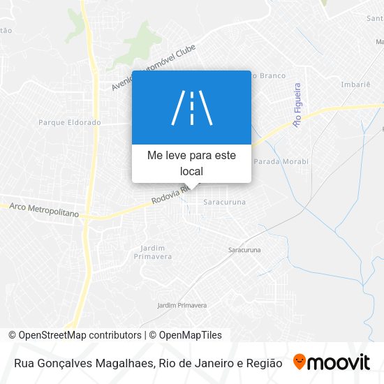 Rua Gonçalves Magalhaes mapa