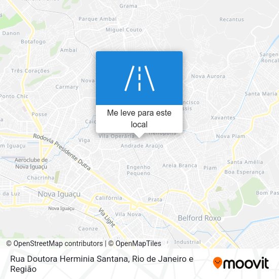 Rua Doutora Herminia Santana mapa