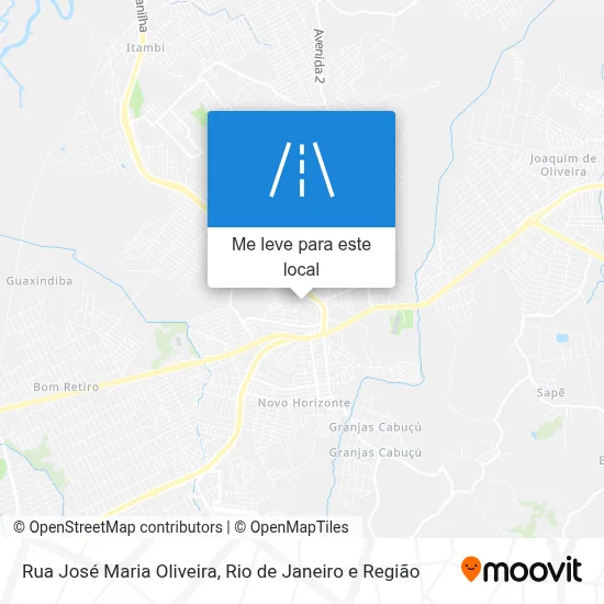 Rua José Maria Oliveira mapa