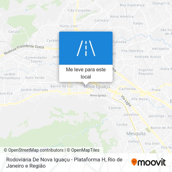 Rodoviária De Nova Iguaçu - Plataforma H mapa