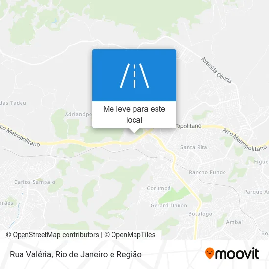 Rua Valéria mapa