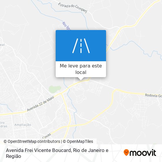 Avenida Frei Vicente Boucard mapa