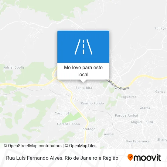 Rua Luís Fernando Alves mapa