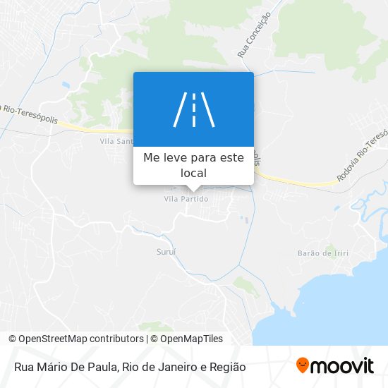 Rua Mário De Paula mapa