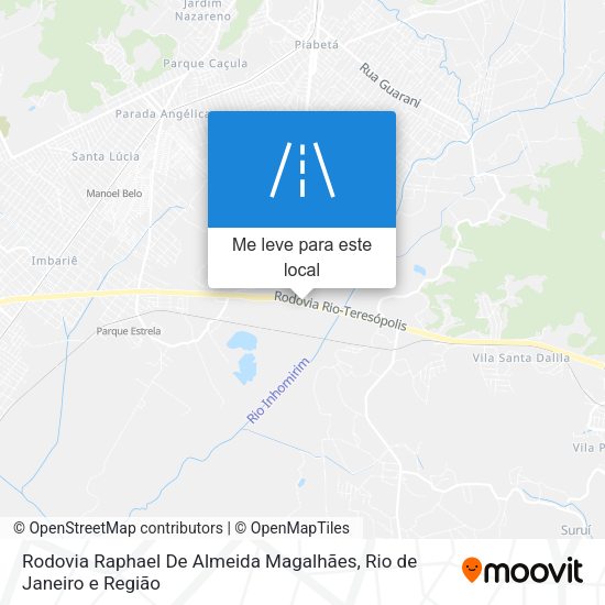 Rodovia Raphael De Almeida Magalhães mapa