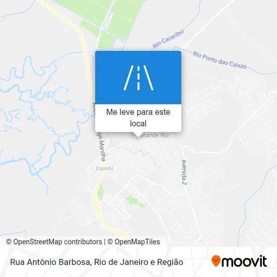 Rua Antônio Barbosa mapa