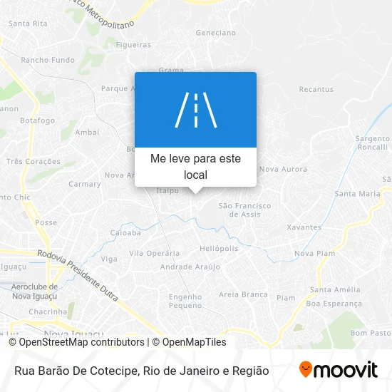 Rua Barão De Cotecipe mapa