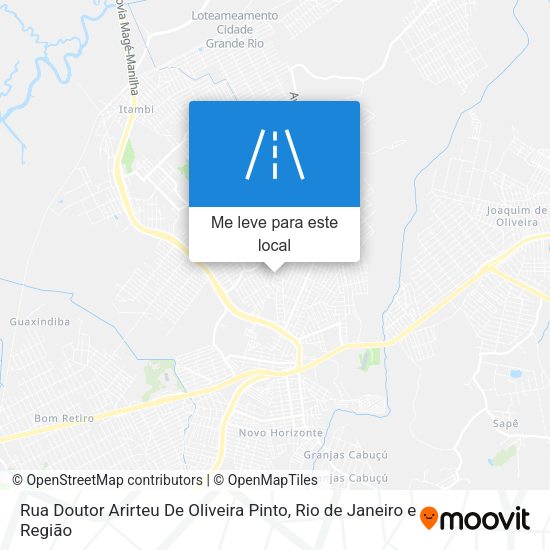 Rua Doutor Arirteu De Oliveira Pinto mapa