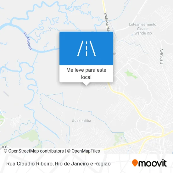 Rua Cláudio Ribeiro mapa