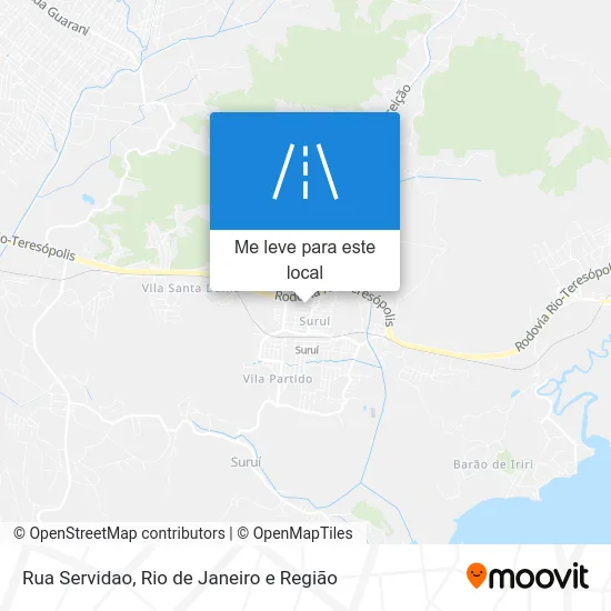 Rua Servidao mapa