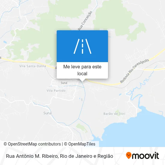 Rua Antônio M. Ribeiro mapa