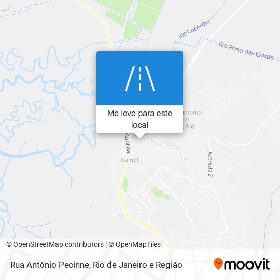 Rua Antônio Pecinne mapa