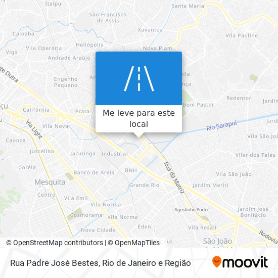Rua Padre José Bestes mapa