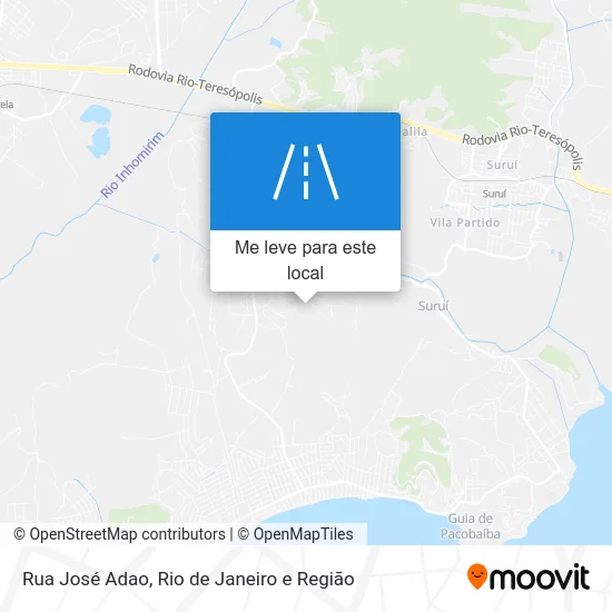 Rua José Adao mapa