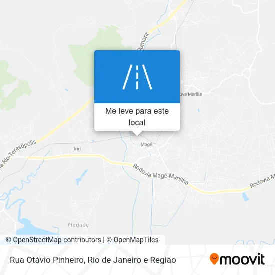 Rua Otávio Pinheiro mapa