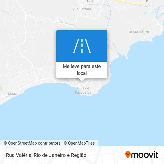 Rua Valéria mapa