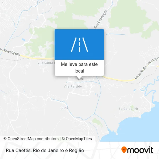 Rua Caetés mapa