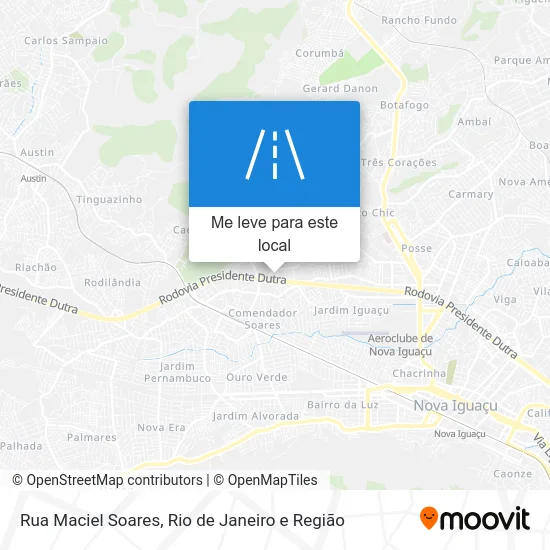 Rua Maciel Soares mapa
