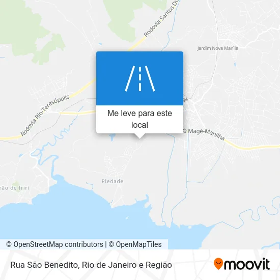 Rua São Benedito mapa