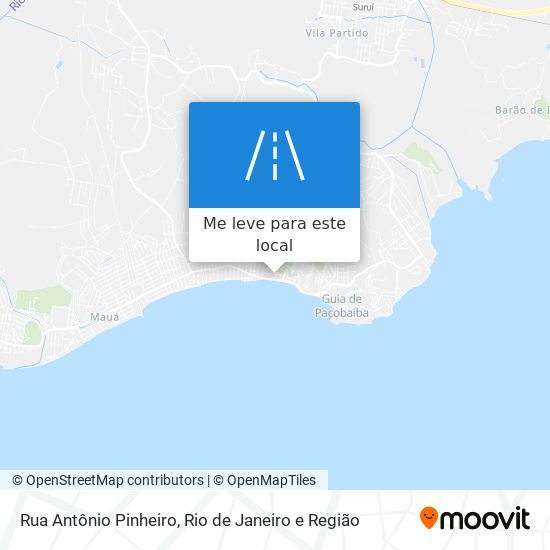 Rua Antônio Pinheiro mapa