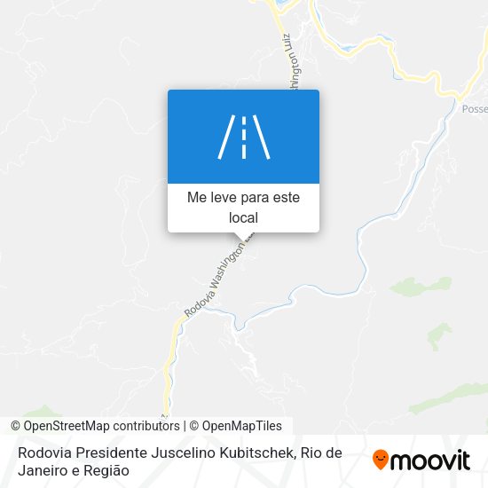 Rodovia Presidente Juscelino Kubitschek mapa
