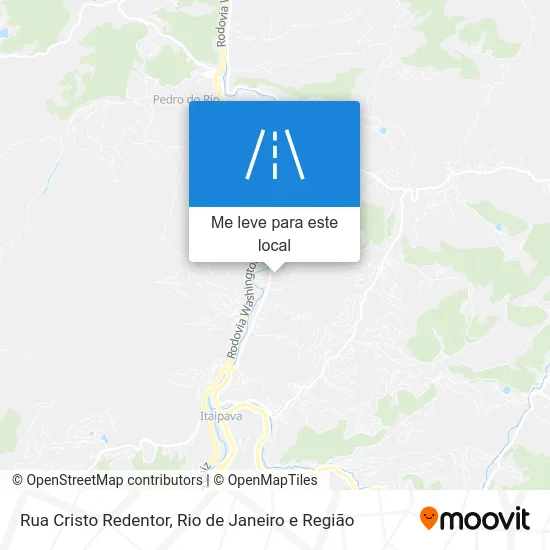 Rua Cristo Redentor mapa