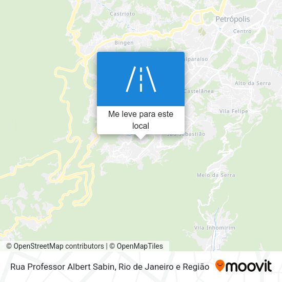 Rua Professor Albert Sabin mapa