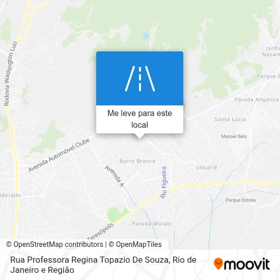 Rua Professora Regina Topazio De Souza mapa