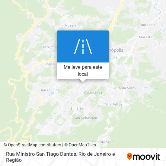 Rua Ministro San Tiago Dantas mapa