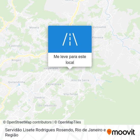 Servidão Lisete Rodrigues Rosendo mapa
