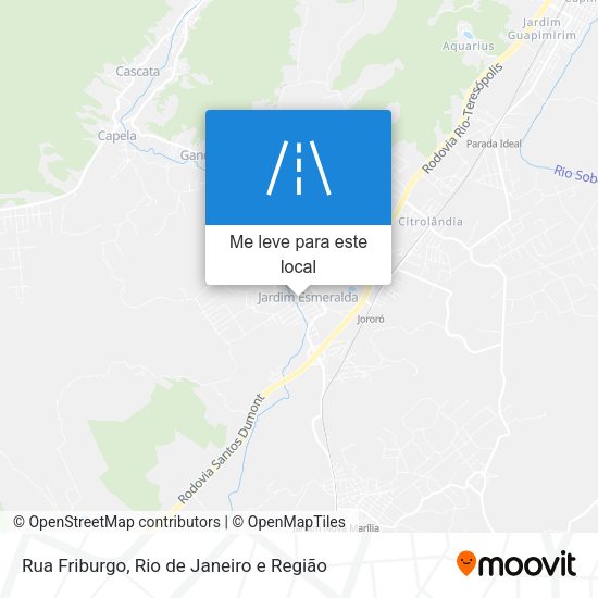Rua Friburgo mapa