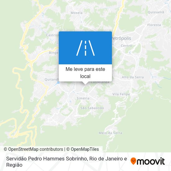 Servidão Pedro Hammes Sobrinho mapa