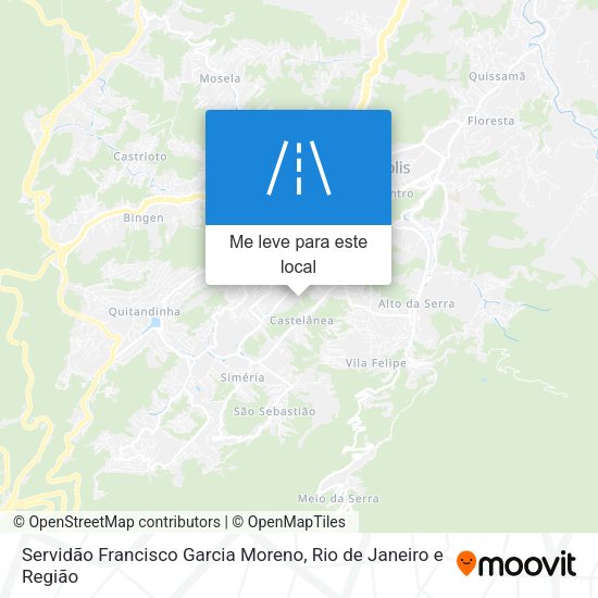 Servidão Francisco Garcia Moreno mapa